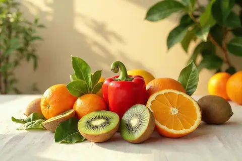 Vitamines, l’assiette avant la boîte de comprimés